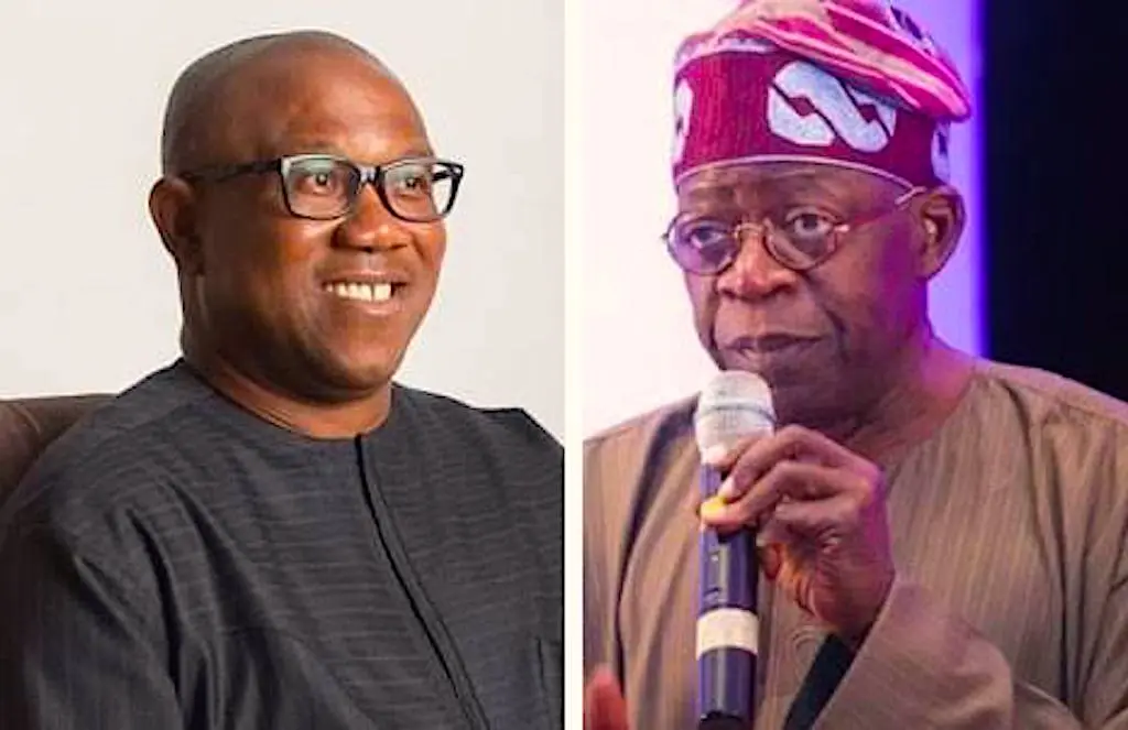 Peter Obi and Bola Tinubu