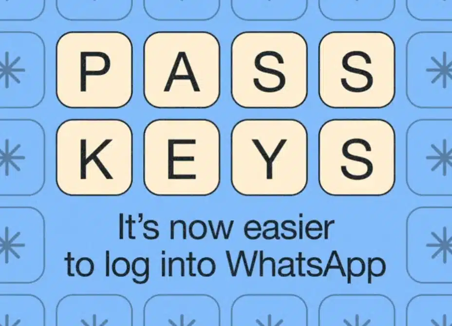 WhatsApp adds support for passkeys