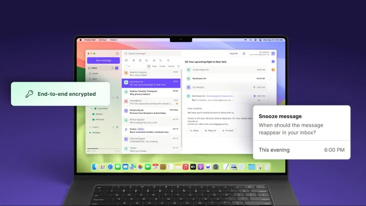 Encrypted email service Proton Mail gets its desktop app