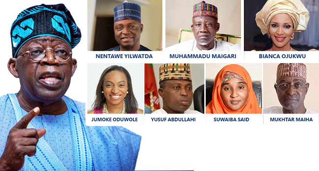 Tinubu Sacks Five Ministers, Reshuffles Cabinet